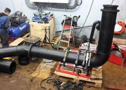 آلة لحام الانصهار شبه الأوتوماتيكية لأنابيب 90-315 مم HDPE