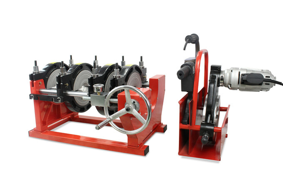 125mm دليل آلة لحام الانصهار بعقب أربعة المشابك لأنابيب Hdpe