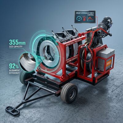 PVDF Plastic Pipe Butt Fusion Welder 160mm | ISO Certified Manual