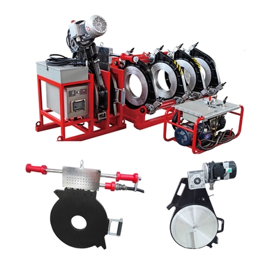 18 "HDPE بعقب الانصهار آلة لحام 415V 60HZ بولي الأنابيب لحام الانصهار
