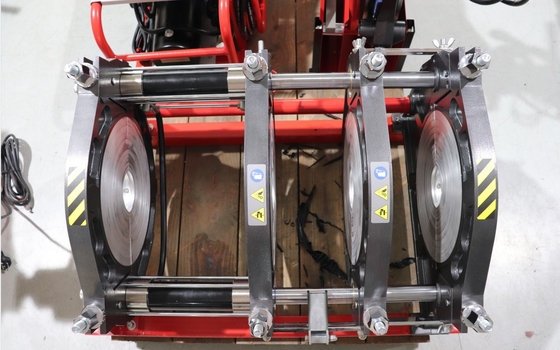 50HZ الهيدروليكية بعقب الانصهار آلة لحام 220V 355MM HDPE مع عربة