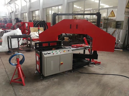 رأى شريط أنابيب البولي ايثيلين HDPE 380V آلة قطع الأنابيب البلاستيكية
