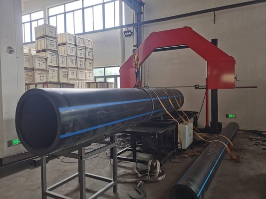 آلة قطع زاوية الأنبوب البلاستيكي 315mm تتوافق مع معايير 73/23 / EEC
