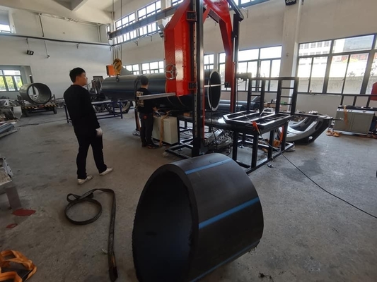 SJC315 PE شريط أنابيب المنشار 90 مللي متر -315 مللي متر متعدد الزوايا قابل للتعديل سرعة الخط